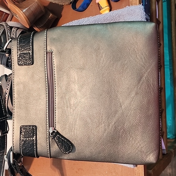 Womens western style purse with rhinestone and buckle embellishments. - Picture 6 of 7